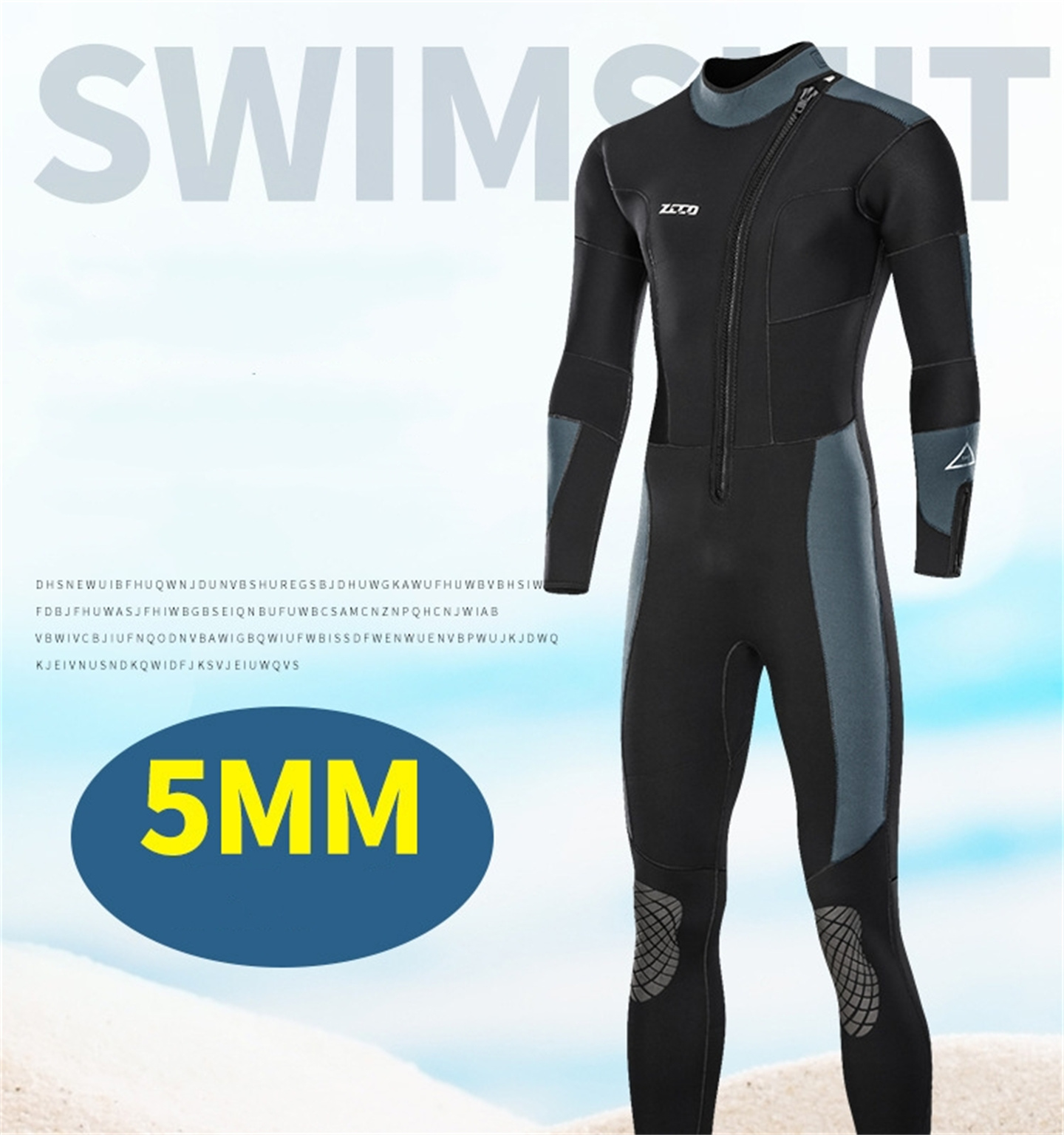 Scuba Diving Wetsuit 5Mm Neoprene - Thick 5MM Neoprene Wetsuit Men Scuba