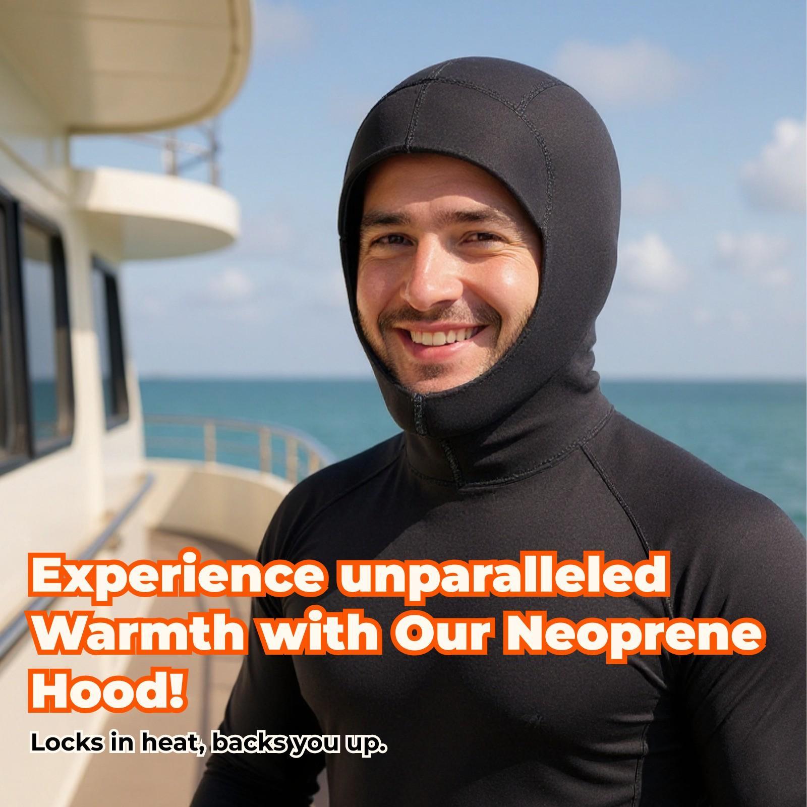Scuba Diving Wetsuit 5Mm Neoprene - Full Face Neoprene Wetsuit Hood 3mm