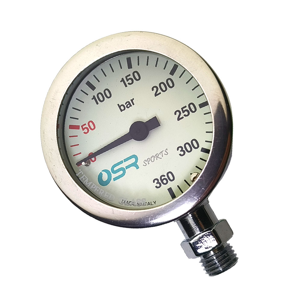 Diving Pressure Gauge Submersible Spg - 360 Bar Diving SPG Luminous Submersible