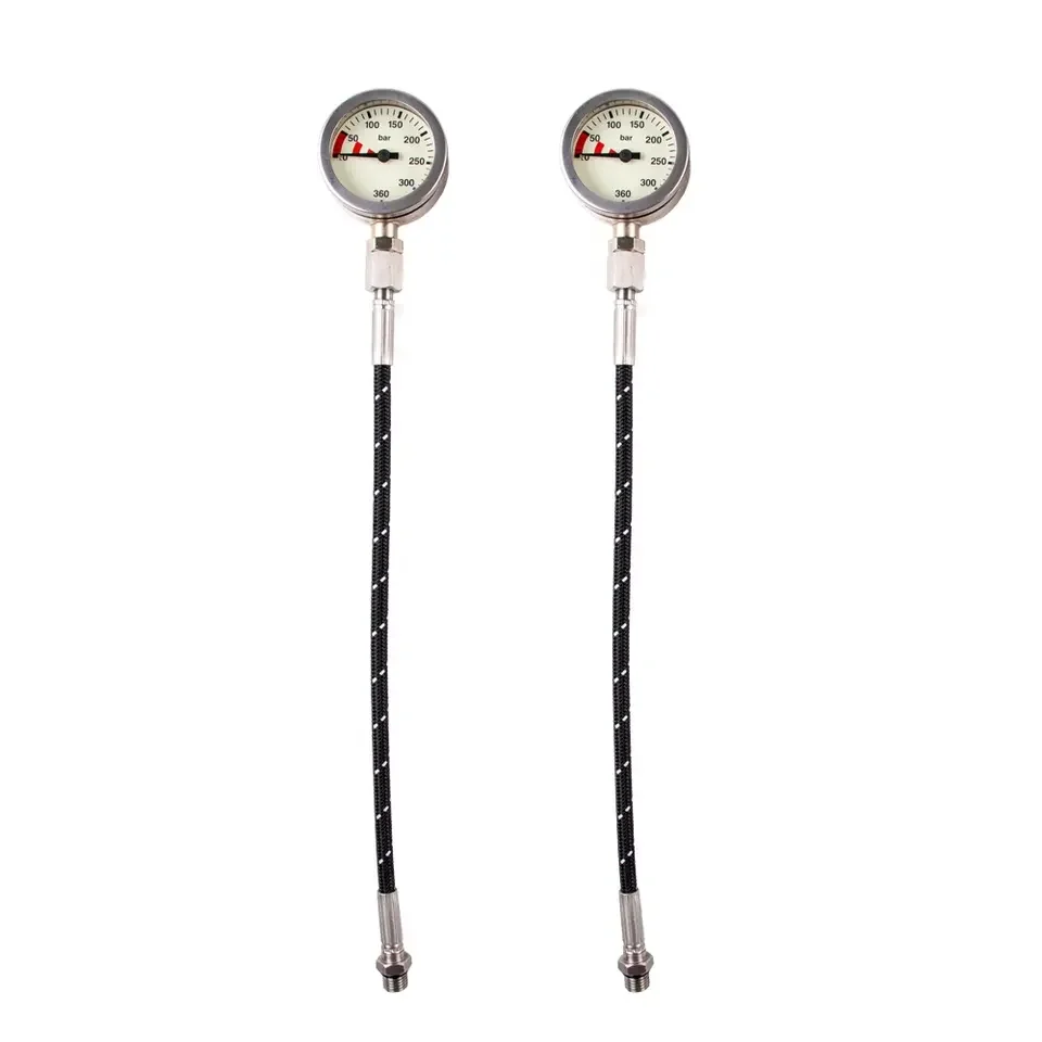 Diving Pressure Gauge Submersible Spg - NEW HOTDIVE SPT1T-15 Brass Silver scuba