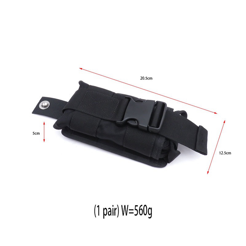 Scuba Weight Belt Pocket Quick Release - New 2Pcs Spare Black 1680D Nylon