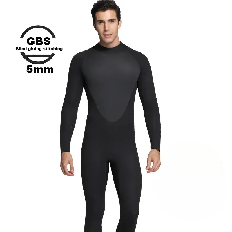 Scuba Diving Wetsuit 5Mm Neoprene - Scuba Diving Suit for Men, 5mm