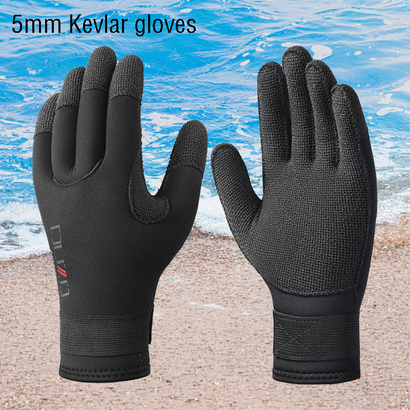 Scuba Diving Wetsuit 5Mm Neoprene - New 5mm Kevlar Scuba Dive Gloves