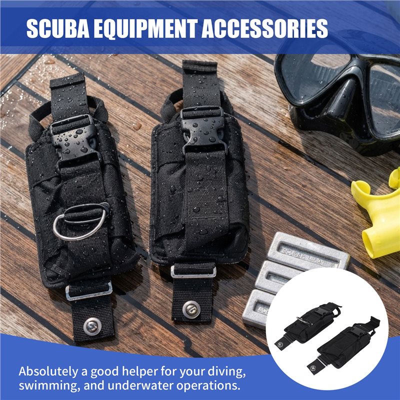 A89E-New 2Pcs Spare Black 1680 - Scuba Weight Belt Pocket Quick Release review and price