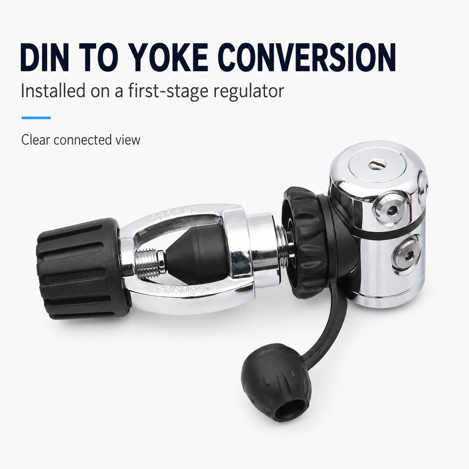 Din to Yoke Regulator Adaptor  - Scuba Diving Regulator First Stage Din review and price