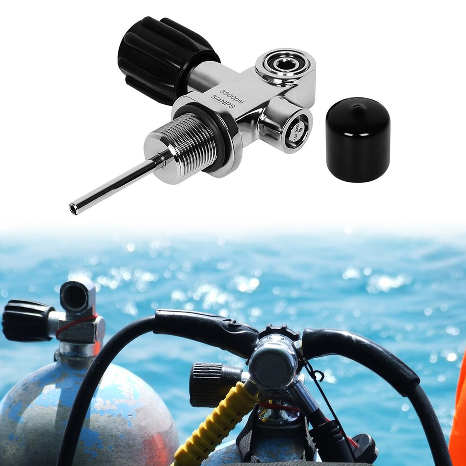 Stainless Steel Diving Cylinde - Scuba Tank Valve Din Yoke Convertible review and price